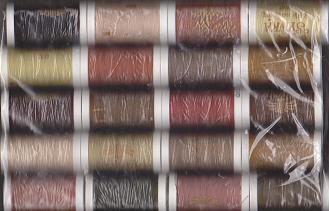 20 Colors Brown Synka sewing thread 200 Mtr.